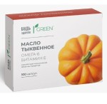 Масло тыквенное, Будь здоров! капсулы 340 мг 100 шт грин